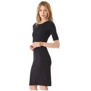 Diane Von Furstenberg Mersin Black Midi Dress